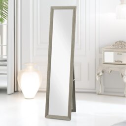 Rustic Full Length Mirror Freestanding Or Hanging - Grey - thumbnail 5