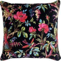 Paradise Velvet Cushion - Black / Polyester