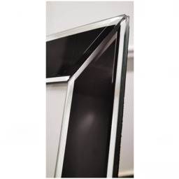 Black Glass Photo Frame Mirrored Border Picture - Silver - thumbnail 4