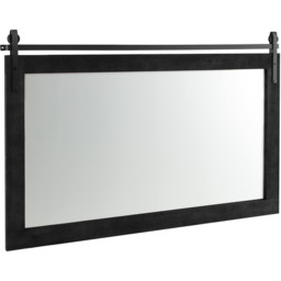 Farmhouse Bathroom Wall Mirror - Black - thumbnail 2
