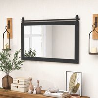 Farmhouse Bathroom Wall Mirror - Black - thumbnail 1