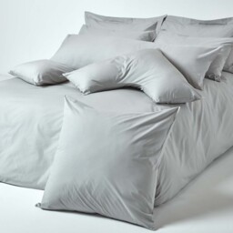 200 Thread Count Egyptian Cotton Housewife Pillowcase - Silver Grey / 80cm - thumbnail 4