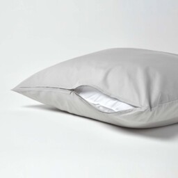 200 Thread Count Egyptian Cotton Housewife Pillowcase - Silver Grey / 80cm - thumbnail 3