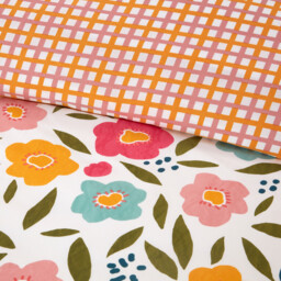 Lottie Floral Bedding Set - Orange / Single - thumbnail 4
