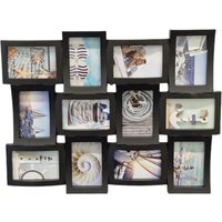 12 Multi Aperture Photo Frame - Black - image 1