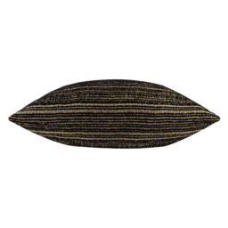 Jupiter Jacquard Cushion - Black/Gold / Feather - thumbnail 2