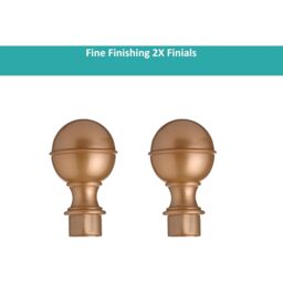 16-19 mm Extendable Metal Curtain Pole Rods Voile Easy Fitting - Bronze / 70 - 120 cm - thumbnail 4
