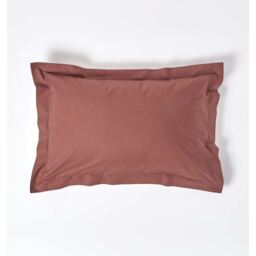 200 Thread Count Egyptian Cotton Oxford Pillowcase - Chocolate - thumbnail 2