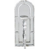 Rustic Arched Mirrored Candle Holder - Grey - image 1