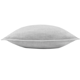Truro Stripe Reversible Polyester Filled Cushion - Grey - thumbnail 5