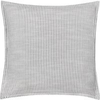 Truro Stripe Reversible Polyester Filled Cushion - Grey - thumbnail 1