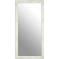 Andrey White And Brushed Gold Finish Wall Mirror - White
