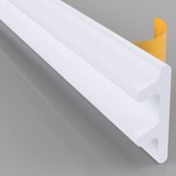 10m Rubber Seal Draught Excluder Self Adhesive Foam Weather Strip Doors Windows - Grey - thumbnail 3
