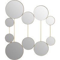 Athena Medium Round Wall Mirror With Gold Frame - Gold
