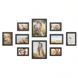 SONGMICS Picture Frame Set of 10, MDF and PS Panels - Black - thumbnail 4