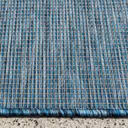 Navy Blue Soft Plastic Value Indoor Outdoor Area Rug - Navy Blue / 170 x 117cm - thumbnail 5