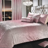 Stunning Ombre Velvet Tonal Duvet Set - Pink / King