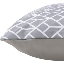 Art Deco Geometric Print Outdoor Cushion Collection Set of 4 - Grey - thumbnail 5