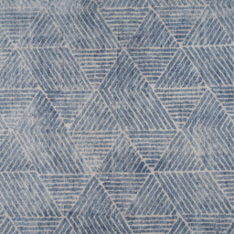 Denim Blue Geometric Washable Area Rug - Denim Blue / 240cm x 330cm - thumbnail 5