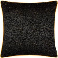 Galaxy Chenille Piped Cushion 50 x 50cm - Black / Polyester - image 1