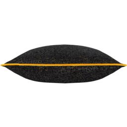 Galaxy Chenille Piped Cushion 50 x 50cm - Black / Polyester - thumbnail 2