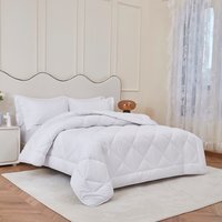 500gsm Hotel Quality Wool Blend Duvet - White / 135cm