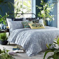 Wedgwood Magnolia Jasper Super King Duvet Cover Bedding Set - Blue - thumbnail 1