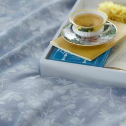 Wedgwood Magnolia Jasper Super King Duvet Cover Bedding Set - Blue - thumbnail 2
