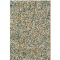 Mottled Soft Shaggy Area Rug - Teal & Yellow / 150 x 80cm - thumbnail 3