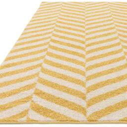 Chevron Yellow  Cream Rug - Yellow / 170cm - thumbnail 5