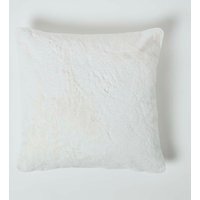 Soft Touch Faux Fur Cushion 46 x 46 cm - Ivory