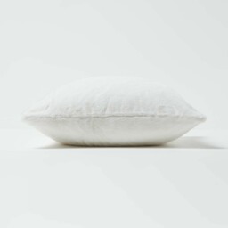 Soft Touch Faux Fur Cushion 46 x 46 cm - Ivory - thumbnail 4
