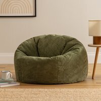 Classic Cord Bean Bag - Green - thumbnail 1