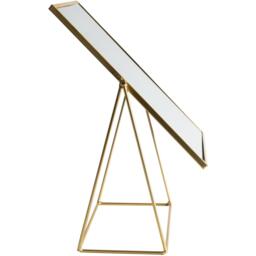 22 x 50cm Rectangle Makeup Mirror - Gold / 1 - thumbnail 3