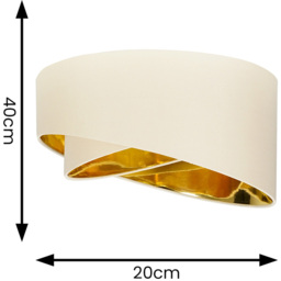 Trekan Cream Ceiling Pendant Shade - Cream - thumbnail 5