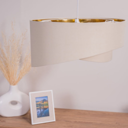 Trekan Cream Ceiling Pendant Shade - Cream - thumbnail 3