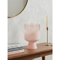 Cayden Stacked Design Small Glass Vase - Glass 100%