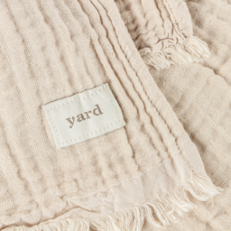 Lark Muslin Cotton Throw - Natural / 260cm - thumbnail 3