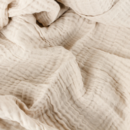 Lark Muslin Cotton Throw - Natural / 260cm - thumbnail 4