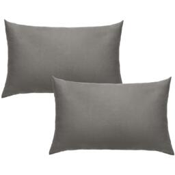 Pack Of Soft Housewife Pillowcases - Charcoal - thumbnail 3