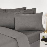 Pack Of Soft Housewife Pillowcases - Charcoal