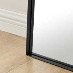 Ottilie Arched Full Length Lean To Wall Mirror Large Modern Design - Black - thumbnail 4