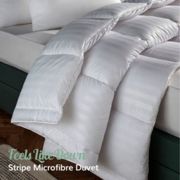 4.5 Tog Lightweight Duvet Cool Summer Microfibre Quilt - White / Superking - thumbnail 3