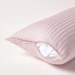 330 Thread Count Egyptian Cotton Housewife Pillowcase - Dusty Pink / 80cm / 40cm - thumbnail 3