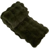 Meribel Faux Fur Throw - Green