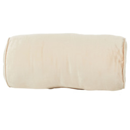Velvet Bolster Cushion - Natural - thumbnail 3