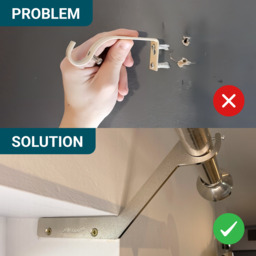Curtain Pole Hero - Nickel - thumbnail 3