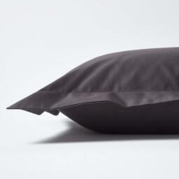 1000 Thread Count Egyptian Cotton Oxford Pillowcase - Dark Grey - thumbnail 3