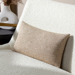 Tiona Woven Jacquard Cushion - Toffee / Nougat / Feather / 0.74kg - thumbnail 3