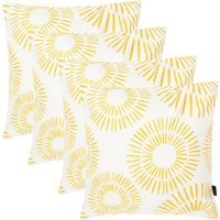 4 Pack Cushion 43x43 Kyoto Fabric - Golden Sun